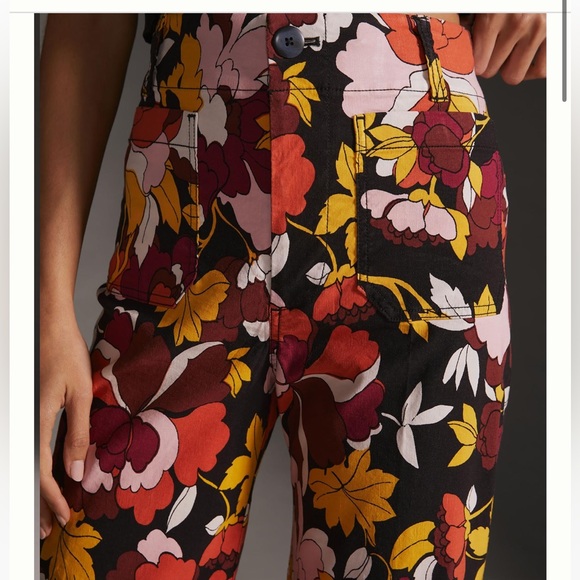 Anthropologie Maeve The Colette Cropped Wide Leg Trousers - Picture 4 of 6